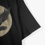 Moon, Norse Raven, and Runes: A Pagan Viking T-Shirt