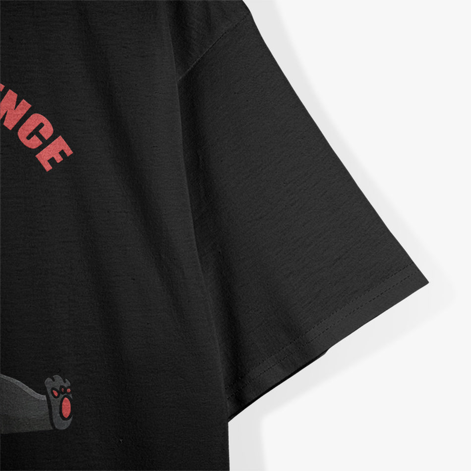I Had My Patience Tested I'm Negative Cute Black Cat T-Shirt