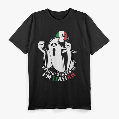 Nothing Scares Me Funny Italian Ghost Halloween Design T-Shirt