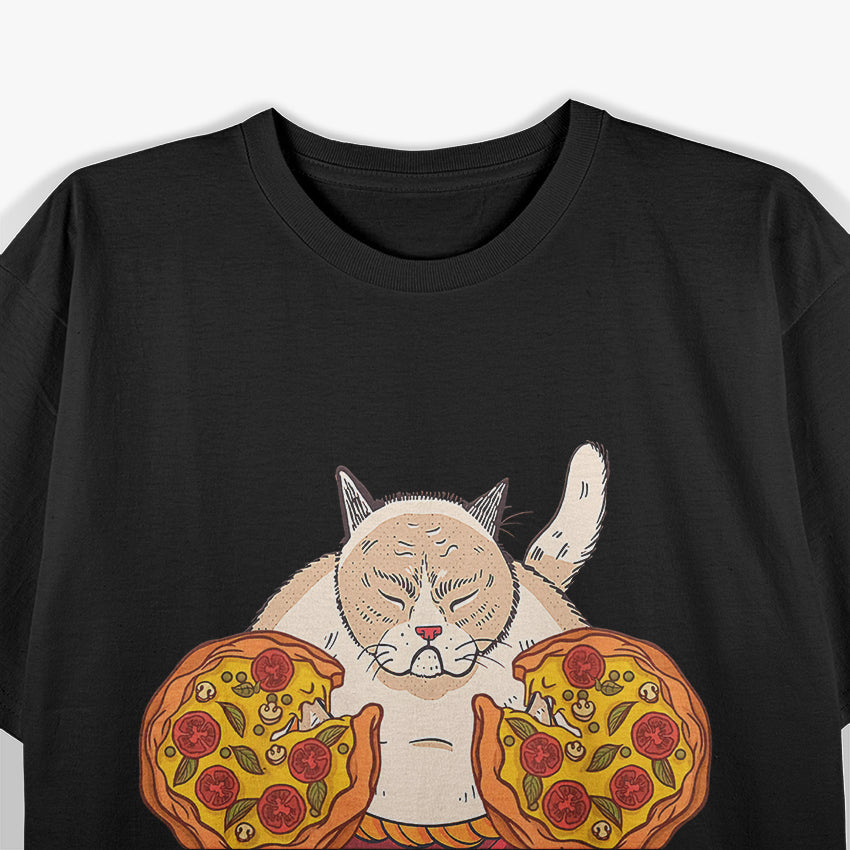 Cute Pizza Cat Tee T-Shirt
