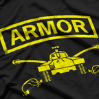US Army Armor Tab Design with Insignia T-Shirt