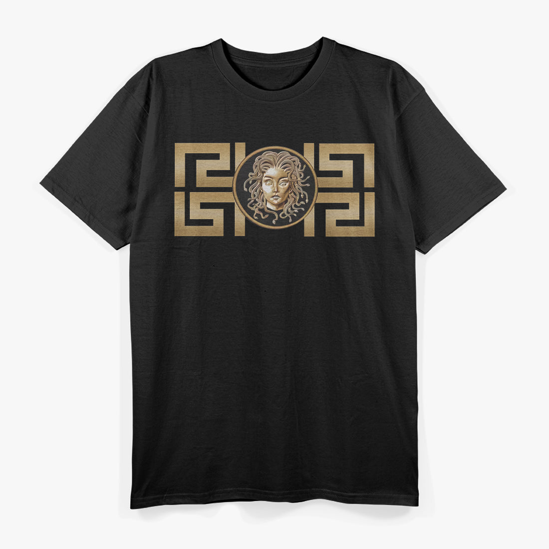 Medusa Mythological Gaze of Gold - The Power of the Cursed Eyes T-Shirt