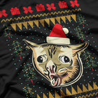 Coughing Cat Meme Ugly Christmas Sweater Lightweight T-Shirt