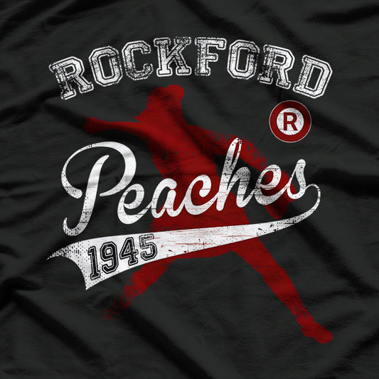 Rockford Peaches Feminist Empowerment Baseball T-Shirt