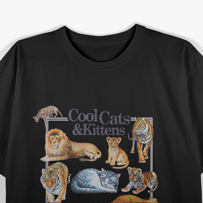 Cool Cats And Kittens Tiger Lion Leopard T-Shirt