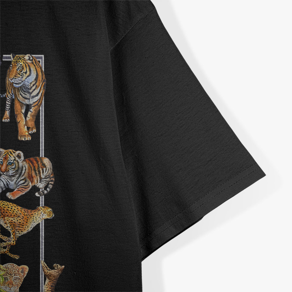 Cool Cats And Kittens Tiger Lion Leopard T-Shirt