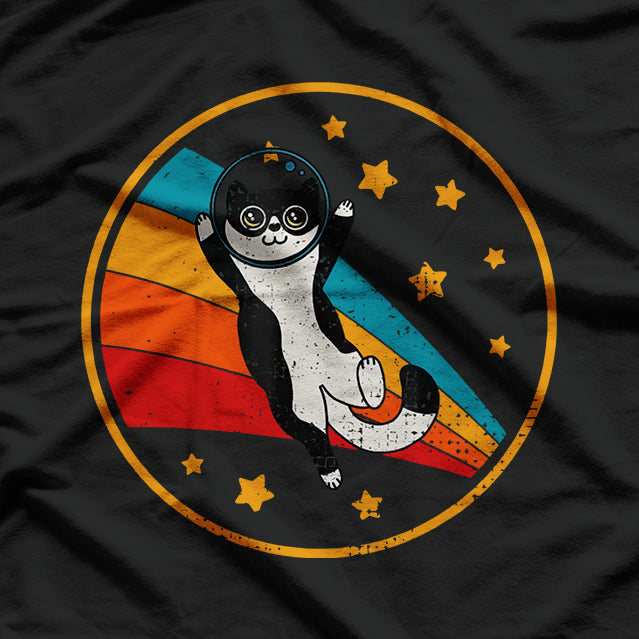 Cute Tuxedo Cat Two Tone Black & White T-Shirt