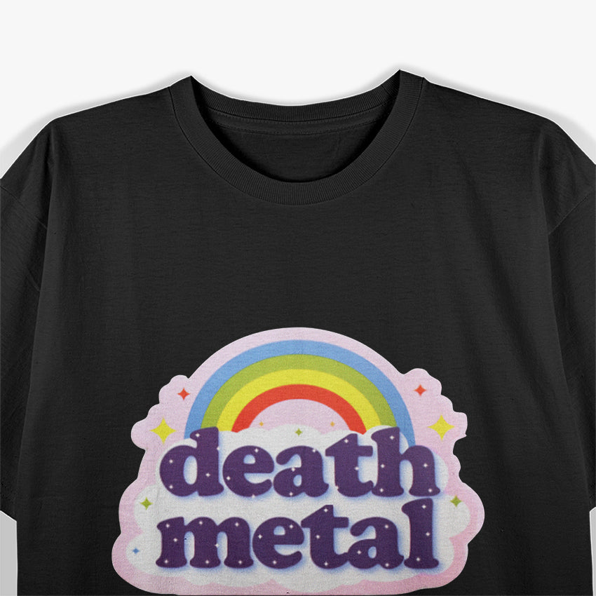 Death MTL Rainbow Classic Music Fierce Cool T-Shirt