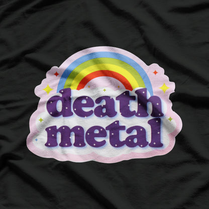 Death MTL Rainbow Classic Music Fierce Cool T-Shirt