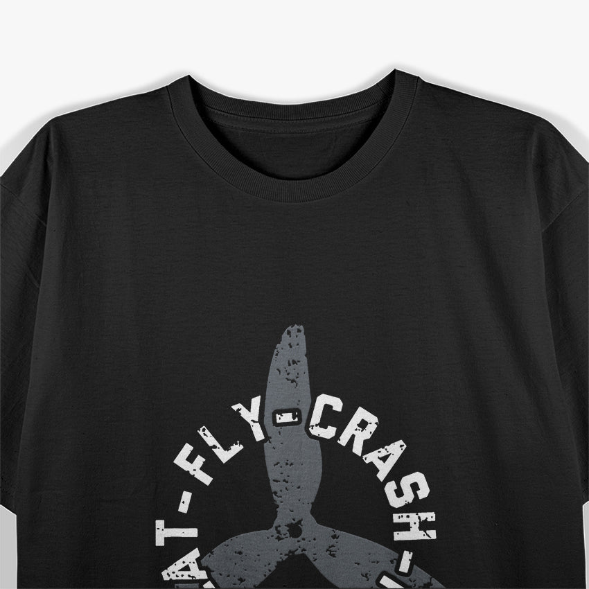 Fly Crash Fix Repeat - Funny Drone Racing FPV Quad Pilot T-Shirt