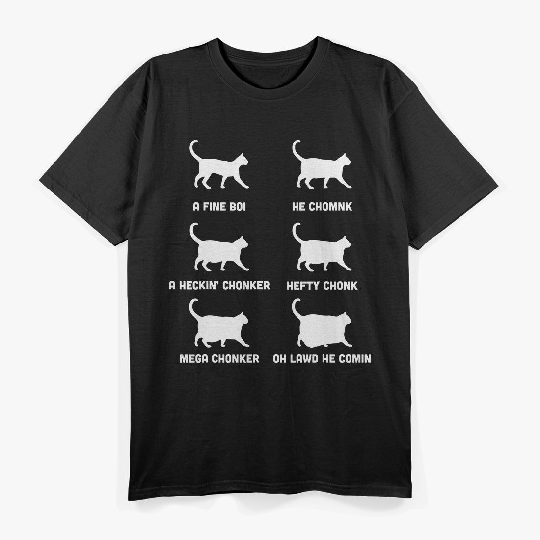 Chonk Cat Chart, Fat CatsT-Shirt