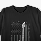 Guitar American US Flag Music Player Electric Guitarist Gift T-Shirt