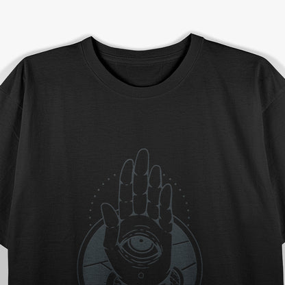 Hamsa Snake Hand with Eye Masonic Symbolism and Occult Power T-Shirt