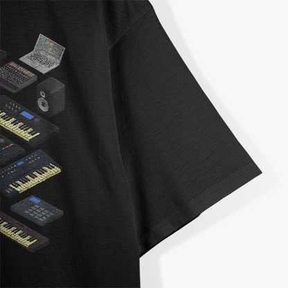Synthesizer Musik Produzent für elektronische Musiker T-Shirt