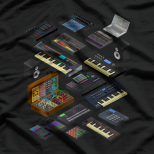 Synthesizer Musik Produzent für elektronische Musiker T-Shirt