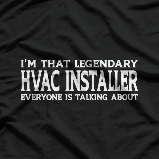 HVAC Heroes Installer Job Pride T-Shirt