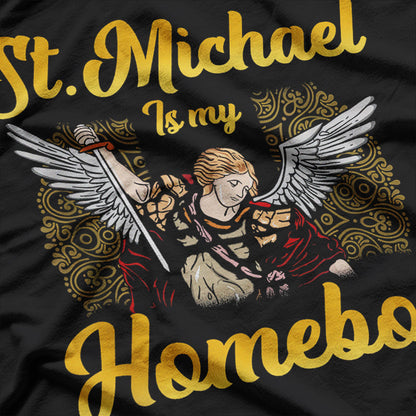 St. Michael the Archangel Catholic Homeboy Vintage Style T-Shirt