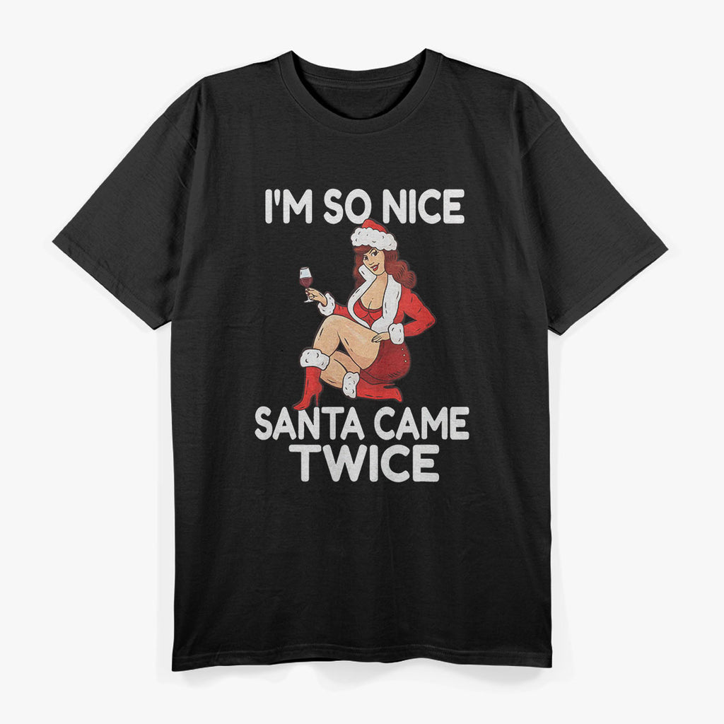 Be Naughty and Save Santa Funny Santa Humorous Christmas T-Shirt