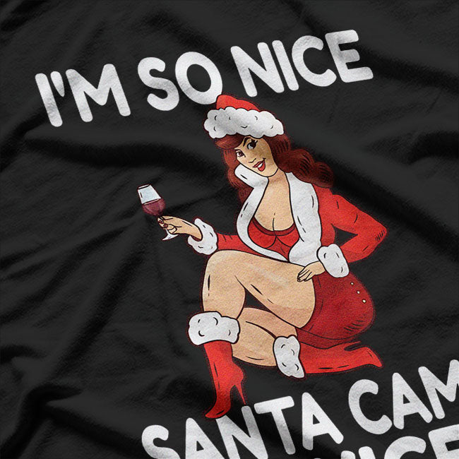 Be Naughty and Save Santa Funny Santa Humorous Christmas T-Shirt