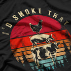 Id Smoke That Funny Smoked Meat BBQ Chef Barbecue T-Shirt