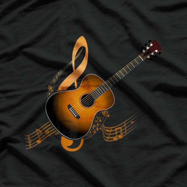 Acoustic Guitar Music Player Musician Guitarist Rock T-Shirt