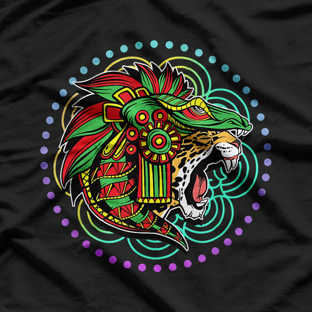 Aztec Jaguar Ancient Warrior of Native Mexican Heritage T-Shirt