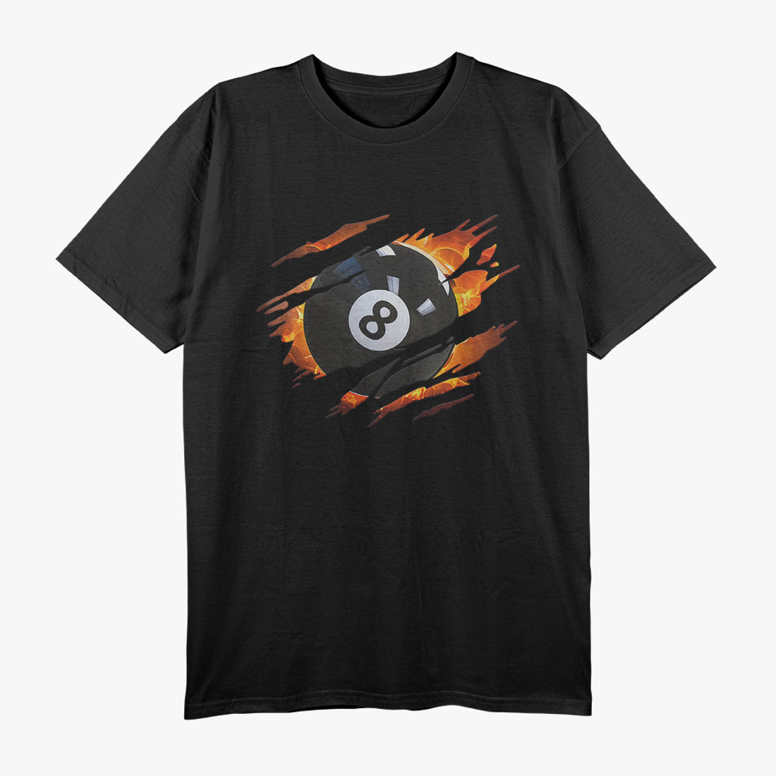 Billiards 8 Ball Pool Action T-Shirt