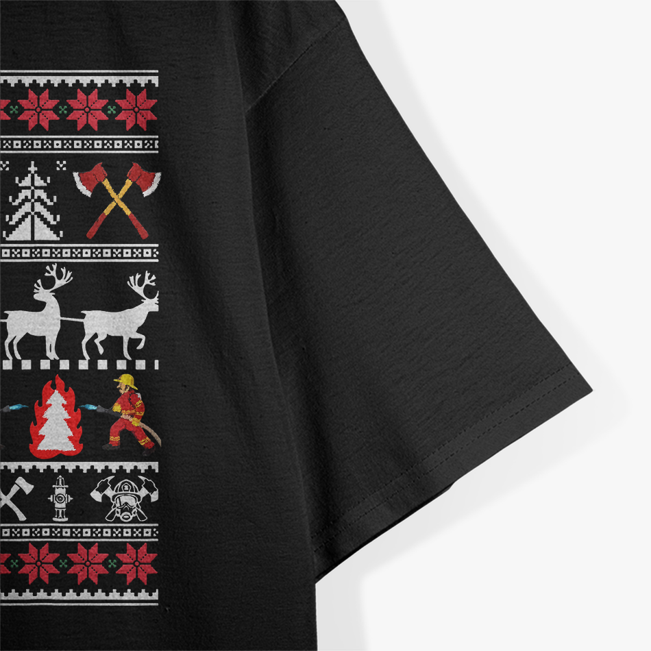 Brave Firefighter Christmas T-Shirt