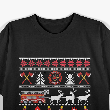 Brave Firefighter Christmas T-Shirt