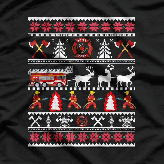 Brave Firefighter Christmas T-Shirt