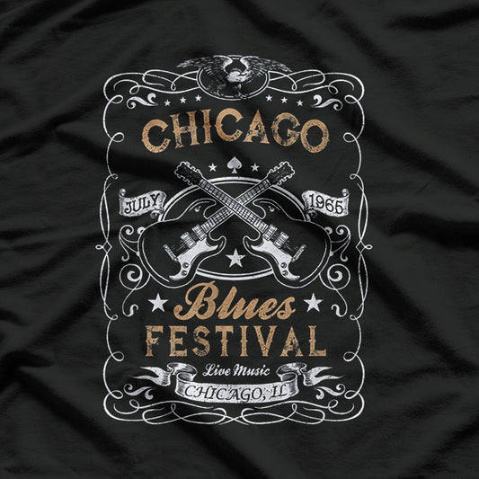 Chicago Blues Festival Blues Guitar T-Shirt