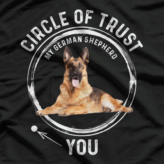 German Shepherd Circle of Trust Dog Lover T-Shirt