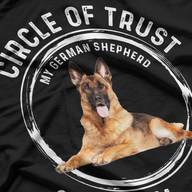 German Shepherd Circle of Trust Dog Lover T-Shirt
