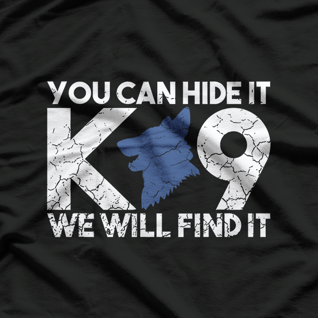 K9 Unit Police Dog Thin Blue Line K9 Police Officer Tribute T-Shirt