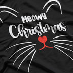 Meowy Christmas Cute Cat Lover Cat Mom Cat Dad Christmas T-Shirt