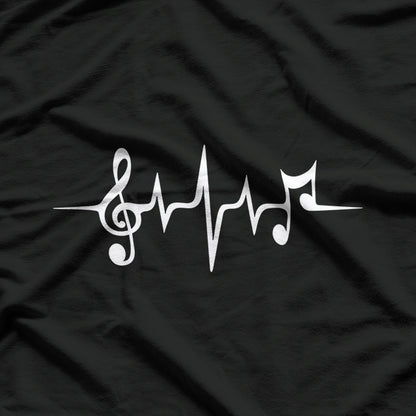 Music Pulse, Notes, Clef, Frequency T-Shirt