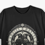 Odin Ravens Huginn and Muninn Norse Mythology T-Shirt