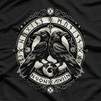 Odin Ravens Huginn and Muninn Norse Mythology T-Shirt