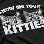 Show Me Your Kitties Kitten Cat Lover Retro T-Shirt