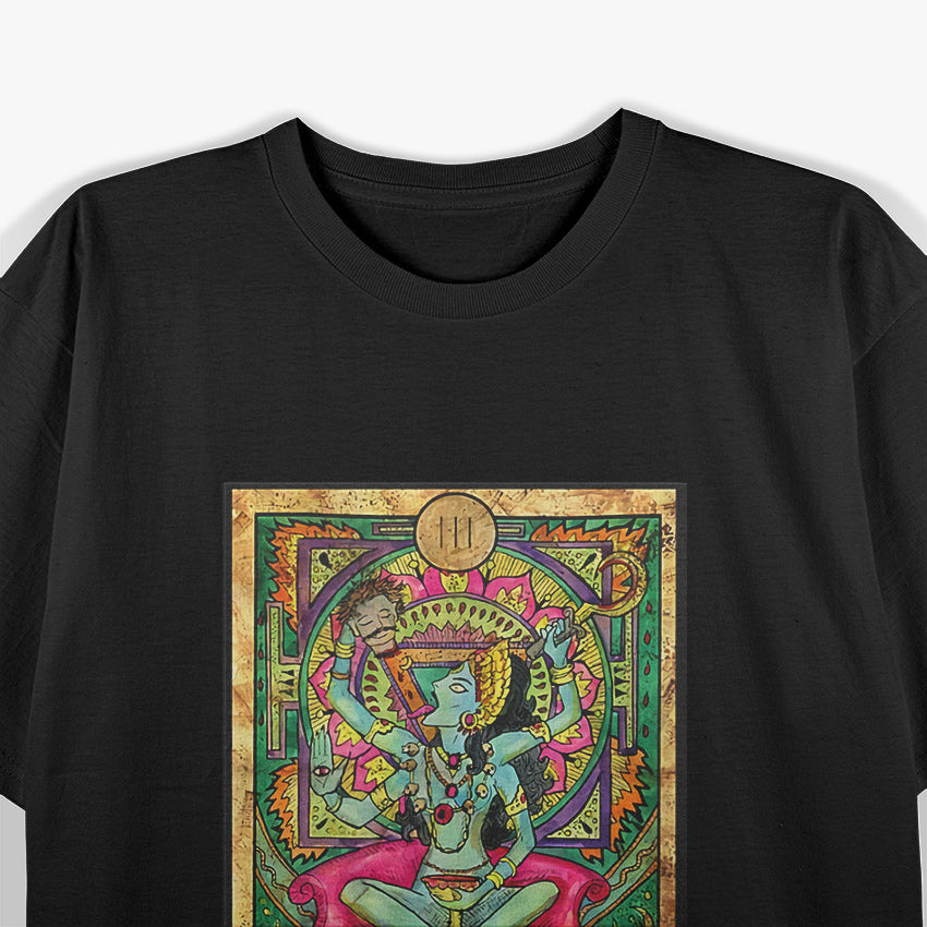 The Empress Tarot Kali, Mystic and Psychic Fantasy Reading T-Shirt