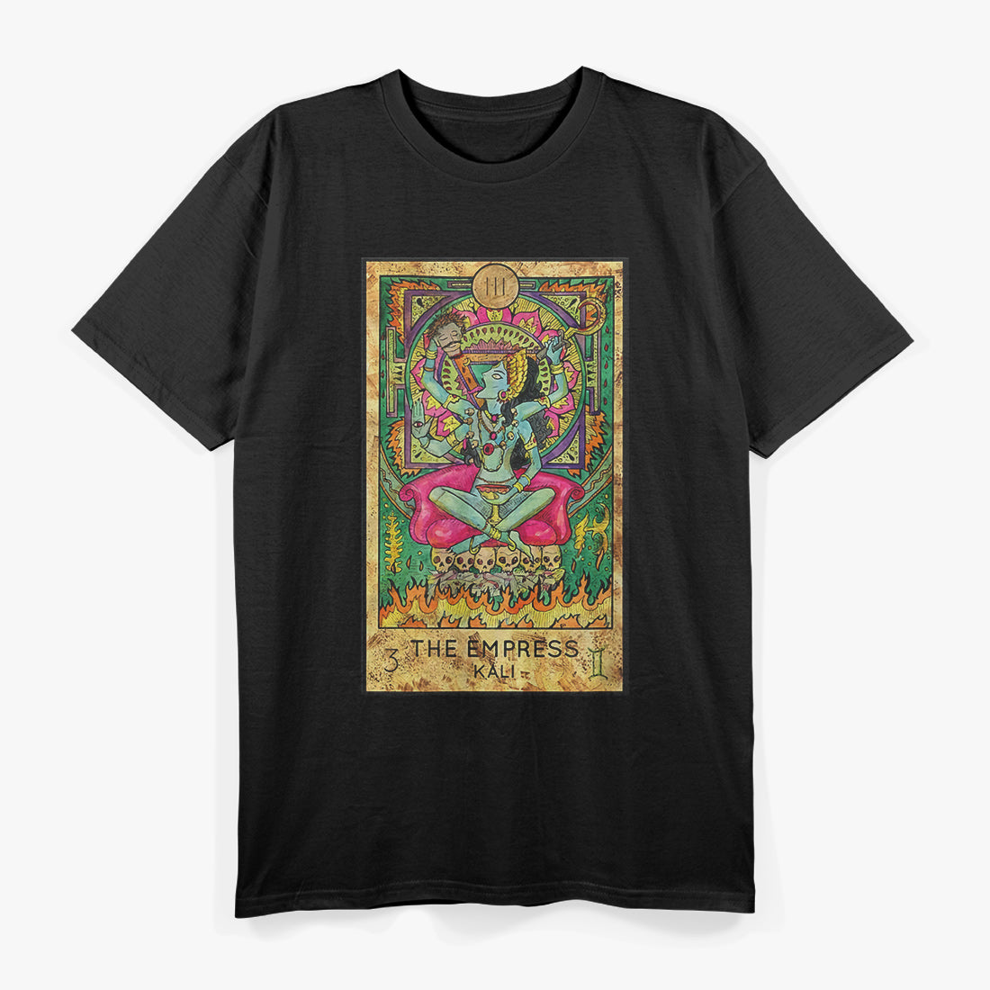 The Empress Tarot Kali, Mystic and Psychic Fantasy Reading T-Shirt