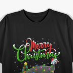 Xmas Guinea Fowl Lighting Santa Merry Christmas Guinea Fowl T-Shirt