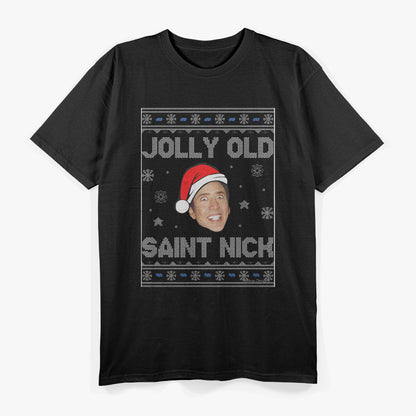 Funny Jolly Old Saint Nick Nicolas Christmas T-Shirt