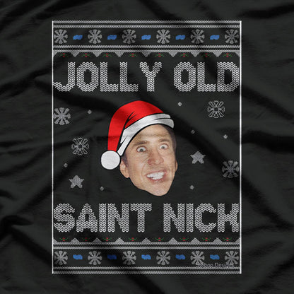 Funny Jolly Old Saint Nick Nicolas Christmas T-Shirt