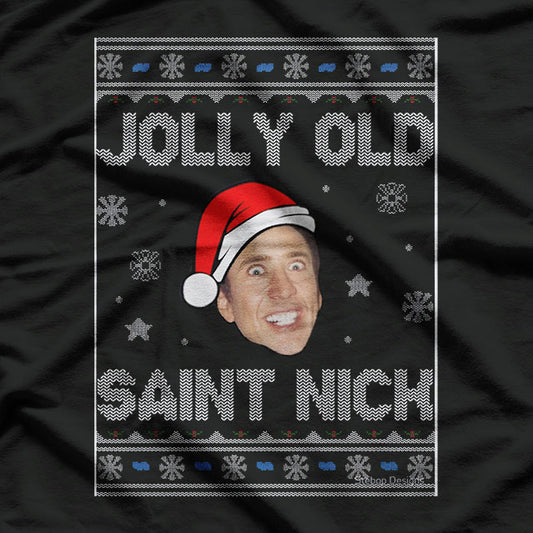 Funny Jolly Old Saint Nick Nicolas Christmas T-Shirt