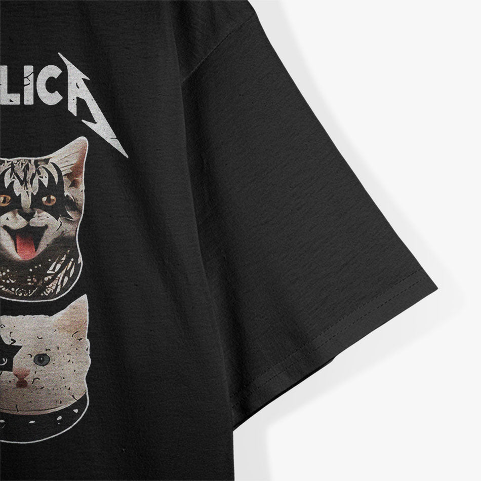Funny Cat Meowtallica Cat Rock Music T-Shirt