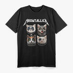 Funny Cat Meowtallica Cat Rock Music T-Shirt