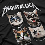 Funny Cat Meowtallica Cat Rock Music T-Shirt