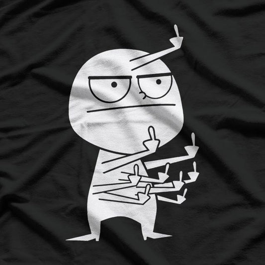 Funny Middle Finger Maniac T-Shirt