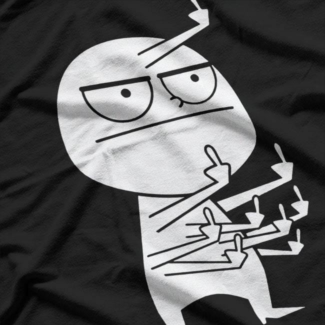 Funny Middle Finger Maniac T-Shirt